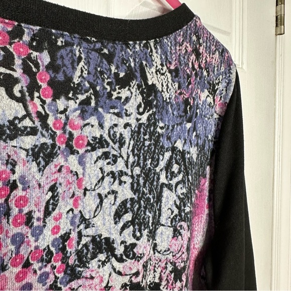 Northern Reflections Shirt Black/Pink/Purple Floral Long Sleeved Sz Extra Large - Picture 16 of 16